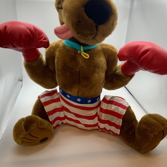 Scooby Doo Toy Network USA Boxer Boxing Gloves 14" Scooby Plush - Picture 2 of 16
